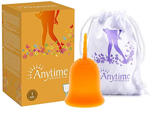 WXQY Coppetta Mestruale, Coppetta Mestruale più Comoda e Coppetta Riutilizzabile in Silicone Femminile per Uso Medico con Custodia