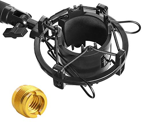 YOUSHARES AT2020 Shock Mount, Microphone Shock Mount Reduces Vibration Noise for Audio Technica AT2020 AT2035 ATR2500 Condenser Mic