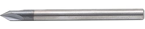 Mèches de routeur CNC, mèches de fraisage, fraise en bout de chanfrein 3 flûte 60 ° fraise en acier au tungstène(D4*60°*50L)