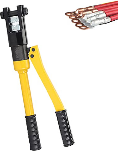 Herramienta de prensado manual hidráulica de 6/8/12t Herramienta profesional de prensado de cables Terminal de cable de alambre Crimpadora de terminales de cobre y aluminio 4-300 mm² Molde de orejet