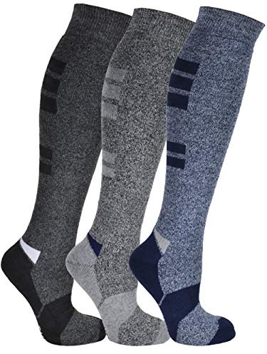 Frostfighter Herren Thermo Kniestrümpfe (4x Paar) Winter Ski Vollfrottee Innenfutter (DE/NL/SE/PL, Numerisch, 47, 50, Regular, Regular)