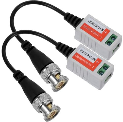 OSALADI 3stücke CCTV Kamera Coax Video Transeceiver Kabel Reichweite Schwarz Passive Bnc Verbindung Für Optimale Videoübertragung Ohne Stromversorgung