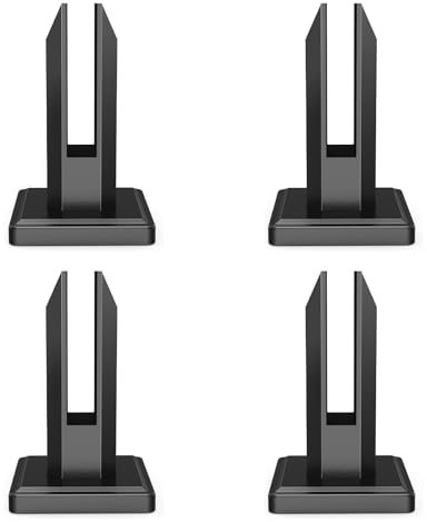 4 Piezas Abrazadera de Vidrio de Acero Inoxidable, Soporte de Abrazadera de Vidrio Para Vidrio de 8-12 mm/0,3-0,5 Cristal, Para de Piscina Barandilla de Escalera Balaustrada Balcón Valla (Negro)