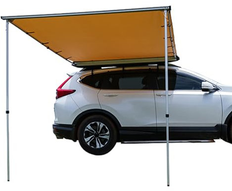 DJJYCTNM Toldo Lateral Del Coche, Toldo Lateral Impermeable para Coche para Acampar, Toldo Furgoneta Camper, Refugio Solar Extraíble, Tienda de Techo para Camión/SUV/Camper, Color Caqui ( Size : 200*3