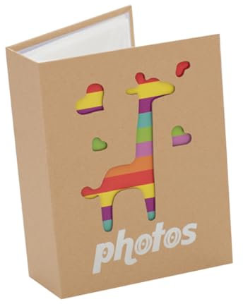 ifundom Fotoalbum Giraffe Fotos Einsteckalbum Für Jungen Und Mädchen Personalisierbar Praktisches Erinnerungsbuch Für Ersten Jahre Liebevoll Gestaltet Zur Aufbewahrung Von Kinderfotos