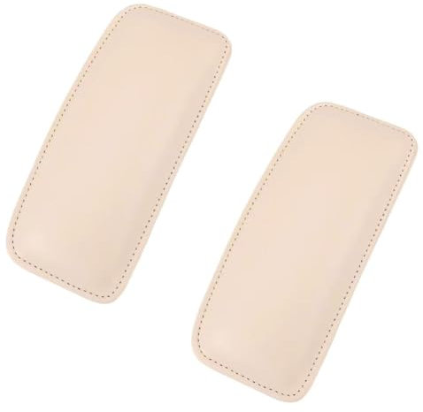 HIPATU 2 StüCk Auto Kniekissen Pad für Audi A3 S3 Sportback 8L 8P 8V 8Y, Mittelkonsole Kniepolster Türarmlehne Ellenbogen Kissen Auto Innenzubehör,B-Beige