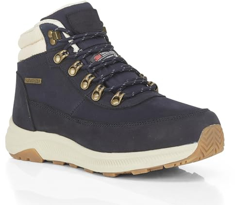 Northwest Territory Women's NEVIS Waterproof Nubuck Walking Boots | 3M Thinsulate lining, EVA midsole, deep lug rubber outsole, toe bumper and stabilising strap. Dust bag included.