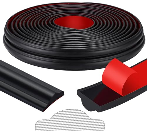 Innconee 65.6ft Peel and Stick Molding Chair Rail Panel Flexible Wall Molding Trim Self Adhesive Panel Moulding Lines for Home DIY Wall Door Window Cabinet Mirror Borders(1.1 Inch X 65.6 ft,Black)