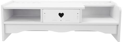 OATIPHO Supporto Rialzato per Monitor da Tavolo Cassetto, Organizzatore da Scrivania per Ufficio, Rialzo per Schermo Computer 48x20x15 Cm, Migliora Postura e Protegge Collo