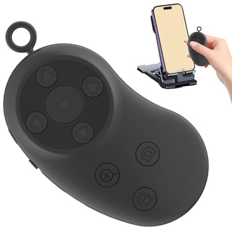 Huasean Control Remoto Teléfono - Inalámbrico Portátil Multifuncional Disparador Fotos | Control de Fotos para Teléfono | para Uso En Coches, Camiones, Barcos, Autocaravanas, Hogar, Dormitorio,