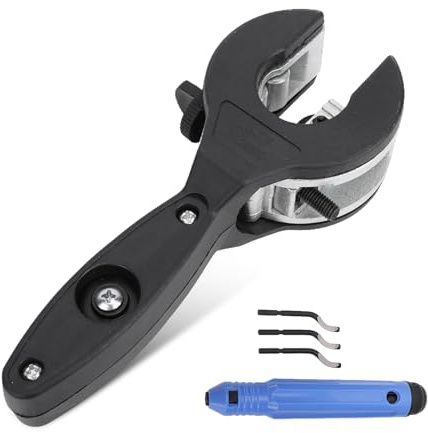 Horett Tagliatubi a cricchetto 1/4''-7/8'' per tagliare tubi in PVC, rame, ferro, tubi zincati e in plastica. Utensile indispensabile per idraulici professionisti e appassionati.