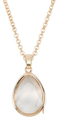 BEAMARKER Médaillon de la mémoire Bague à la larme Photo-collier à faire soi-même Kit de fabrication Chaîne Collier en verre flottant vivant Pendentif de cadre photo pour femmes Hommes Mariage Noël Bi