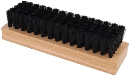 Brosse Premium pour Cuir et Textile - Extra Douce – Brosse de Nettoyage Douce pour Cuir, Chaussures, Vêtements et Intérieur Voiture – Poils Noirs Naturels pour Un Nettoyage sans Rayures (14 x 4,2 cm)