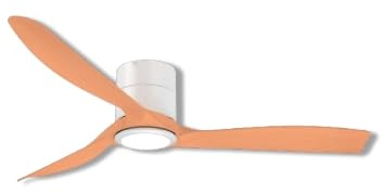 Ventilatore Soffitto con Luce LED - ON MICKEY Ø132cm | Motore Silenzioso DC 35W 3CCT Bianco Rovere