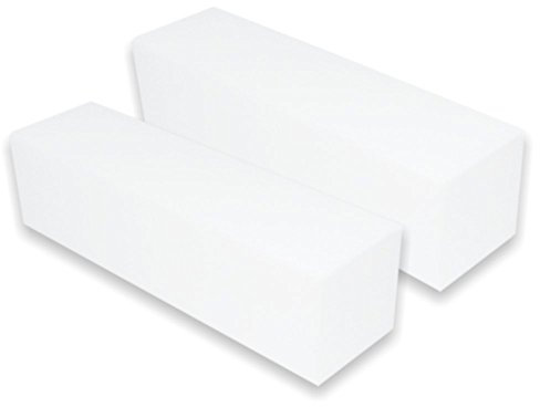 NAILFUN 2x Buffer Polierblock 4-seitig feine Körnung weiss - beste Qualität