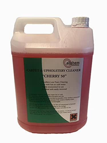 4 x 5 LTS - 50:1 *CHERRY FRAGRANCE* ALLCHEM PROFESSIONAL CARPET AND UPHOLSTERY CLEANER * FREE POST *