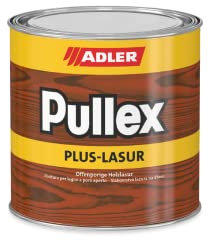 ADLER Pullex Plus-Lasur - Holzlasur Außen Farblos - Universell einsetzbare & aromatenfreie Holzschutzlasur als perfekter UV- & Wetterschutz - 750 ml Nuss/Braun