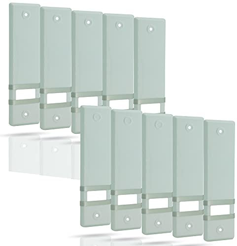 markiso® Rolladengurt Abdeckung [10 Stück] – Lochabstand 135 mm | Gurtwickler Abdeckung aus Alulminium | Einfache Montage ohne Gurtausbau | Gurtwicklerblende für Maxigurte | Farbe Weiß
