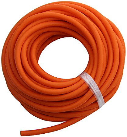 UP100 ELASTICA Tube en latex de caoutchouc de rechange pour lance-pierre et catapulte Orange Diamètre extérieur 4,5 mm x 1,7 mm ID 10 m