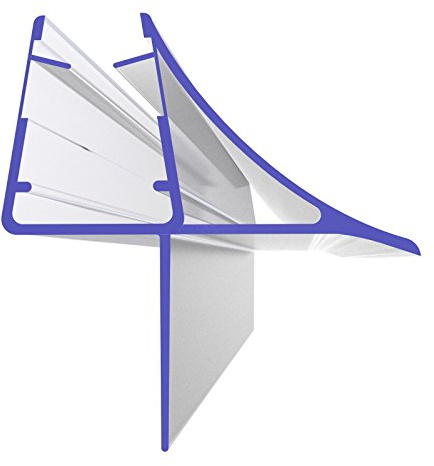 Ersatzdichtung 90cm 900mm für 5mm, 6mm, 7mm und 8mm 8806 Glasstärke Duschdichtung Wasserabweiser Ersatzdichtung Duschprofil Duschtürdichtung