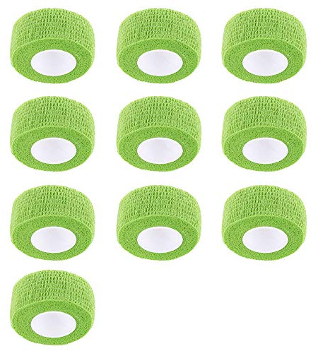 Mintice 10 Stück Selbsthaftende Bandagen Fingerpflaster Fingerverband Wundverband selbstklebend wasserfest 4.5mx2.5cm