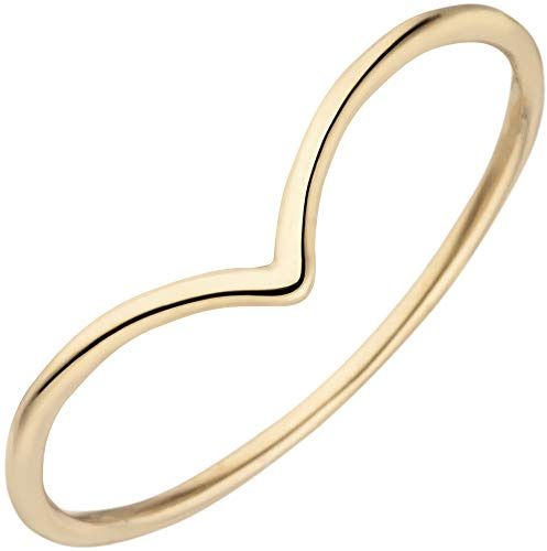 Jobo Damen-Ring schmal aus 14 Karat 585 Gold filigran