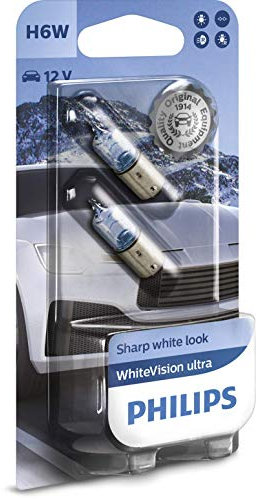 Philips WhiteVision H6W bombilla de señalización, blister doble