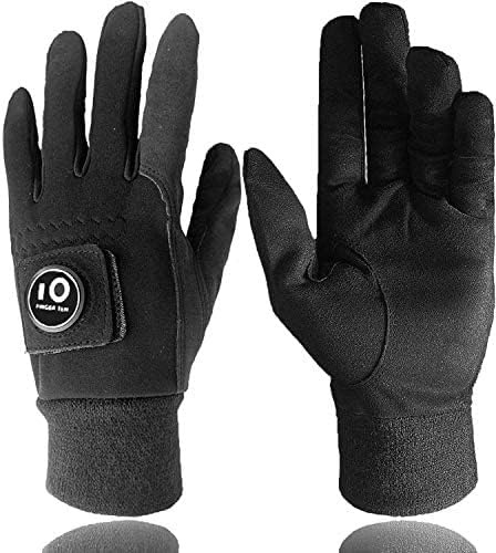 AXKAL Winter Golfhandschuhe Herren mit Ballmarker Warm Grip Performance Wert Paar, Herren Golfhandschuhe Handschuh Damen Langlebig Kaltes Wetter Winddicht Wasserdicht Fit Größe M ML Large XL (S)