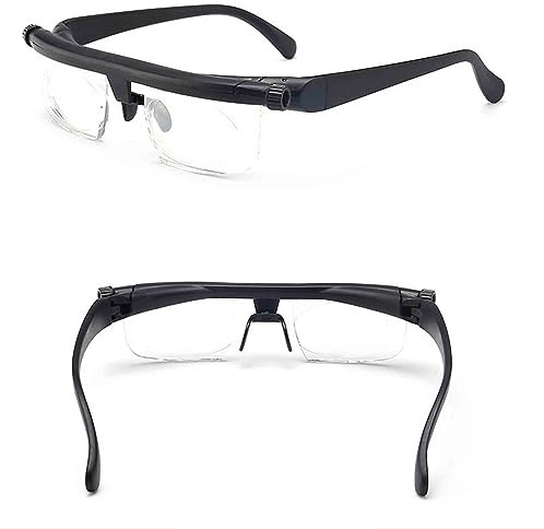 Vifocus-Brille, Einstellbare Fokusbrille für Nah- und Fernsicht, Verstellbare Dial Vision-Brille, Mode Kurzsichtigkeit Brille Lesebrille für Damen Herren, Zifferblattbrillen (1PC)