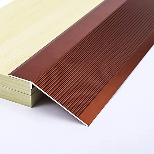 Floor Transition Strip Flooring Edge Trim, Transition Strip Metal Threshold Strip for Carpet to Floor, Black Non-Slip Edging Trim Strips for Uneven Floors/Vinyl Planks/Wood to Tile, Easy to Install (