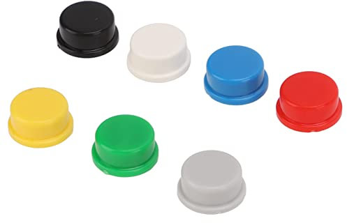 Power Push Button Switch Caps Tactile 350 Pcs Self Locking ABS Plastic Micro Switch Caps for Breadboard A24
