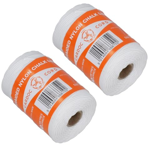 AB Tools Cardoc B Braided Nylon Chalk Line for Brick Block Laying Building 200 Metres