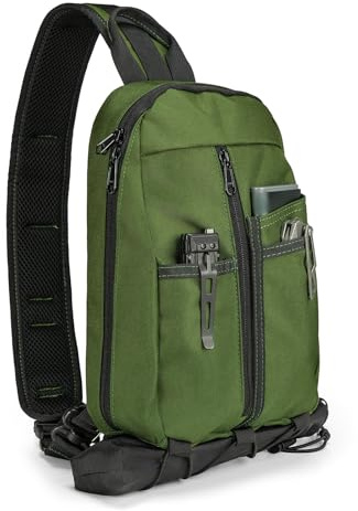 VIPERADE UGS1 Sling Bag Organizer Herren Umhängetasche, Kleine EDC Taktische Schultertasche, Brusttasche Mini Rucksack Crossbody Bag für Reisen Wandern Outdoor Sport Täglicher Gebrauch