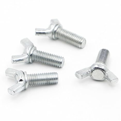 5-10 Stück M3 M4 M5 M6 M8 M10 M12 DIN316 Verzinkter Kohlenstoffstahl Schmetterlingsschraube Flügelschraube Flügelschraube Klaue Handschraube anziehen(Color:45mm,Size:M12 5pc)