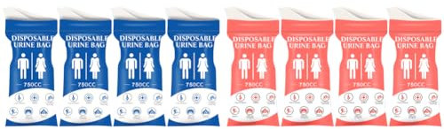 ARVALOLET Einweg-Urinbeutel 4er Set, Notfall, Auslaufsicher, Ideal for Unterwegs, Schwangere & Kinder