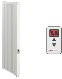 eVARMO Areo Direct Up 1000 W Elektroheizung Wandmontage - Elektrische Heizung Smart Home - App steuerbare elektroheizung hoch - Thermostat ohne Hub - Digitale WLAN Elektroheizung