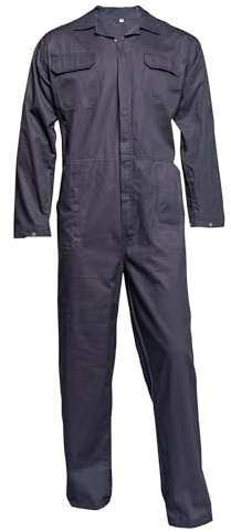 RODOPI Arbeitsoverall „Daytona“ – Hochwertiger Baumwoll-Polyester Arbeitsanzug für Herren – Atmungsaktiv, Strapazierfähig, mit Taschen & verdecktem Reißverschluss – Perfekt für Handwerk & Industrie