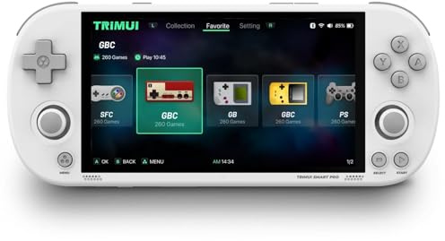 TRIMUI Smart Pro - Portable Game Console, Mini Game Player Compatible with Over 20 Game Formats and 5 Inch High Definition IPS Screen, Portable Video Game Console