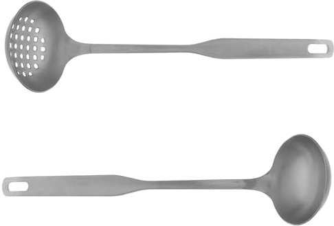 Yardenfun 2 Cucharones Para Olla Caliente Para Cocinar Acampar Cuchara De Sopa Cuchara De Barra Larga Cucharón Para Salsa Colador Espumaderas De Cocina Sopera Grande