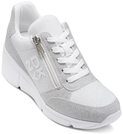 DKNY Women's Sneaker, Burgundy, 6