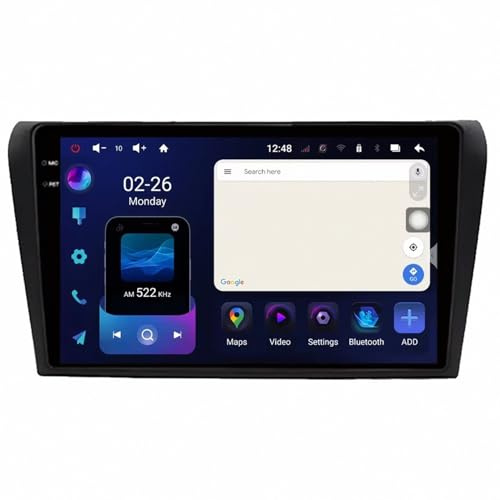 Gps-Navigator för Sequoia XK60 2008-2017 Bärbar Pekskärm Android Auto för Bilar, Med Bluetooth, Fm, Aux, Röstassistent Bärbar Surfplatta för Bilen, 4 Kärna 4G＋64G