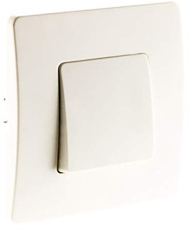 Zenitech - Interruttore Va E Viene Terminali Auto - Compatibile Con Scatole Standard - Fissaggio A Vite E A Griffe - Cablaggio Veloce - Installazione Prima Della Pittura - Bianco