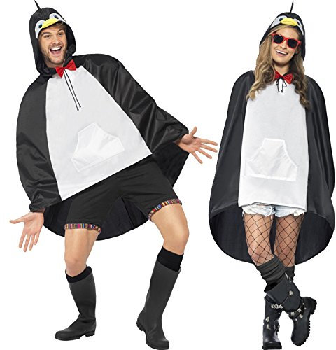 PARTY DISCOUNT NEU Party-Poncho, Pinguin, Einheitsgröße, 1 Stück