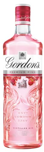 Gordon's Pink Gin | Premium destilliert | mit Erdbeer- und Himbeergeschmack | Hervorragend aromatisiert | handgefertigt auf englischem Boden | 37,5% vol | 700 ml Einzelflasche |
