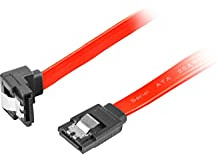Cable SATA II LANBERG 3GB/S Hembra Hembra Angulo Clip Metal 30CM Rojo