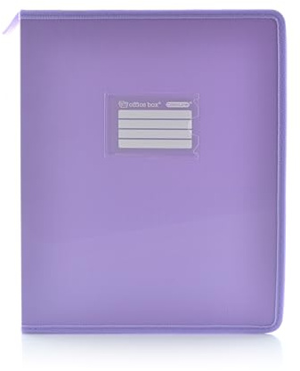Colorline A4+ Ringordner mit stoffverstärkten Seiten – ID-Front und Rücken und Griff für Office Box – Ref. 22511-MO (25 mm / 2 Ringe, lila)