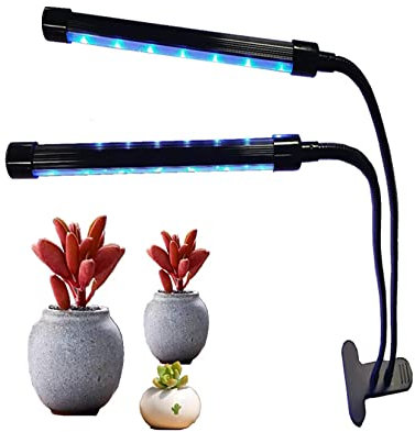 WANGCL Lámpara 20 W para Plantas de Interior, luz LED de Espectro Completo con Temporizador de 3/9/12 Horas, 3 Tipos de Modo, 10 Tipos Brillo para Plantas de Interior, Verduras y Barra LED Bloom-2