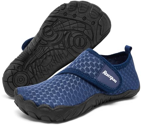 Racqua Kids Water Shoes for Boys Girls Aqua Swim Slipfree Shoes Navy 13k