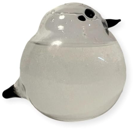 Vetro tempesta a forma di uccello meteorologico | 8 cm (H) x 6,5 cm (W) | Stazione meteorologica | Predittore atmosferico | Strumento meteorologico decorativo