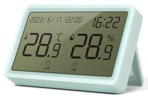 Raumthermometer Innentemperatur-Feuchtigkeitssensor, Hygrometer-Temperatursensor mit Temperatur- und Feuchtigkeitssensor für Gewächshaus, Babyzimmer, Keller, Reptilien-Inkubator